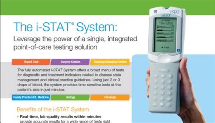 What is an iSTAT blood test