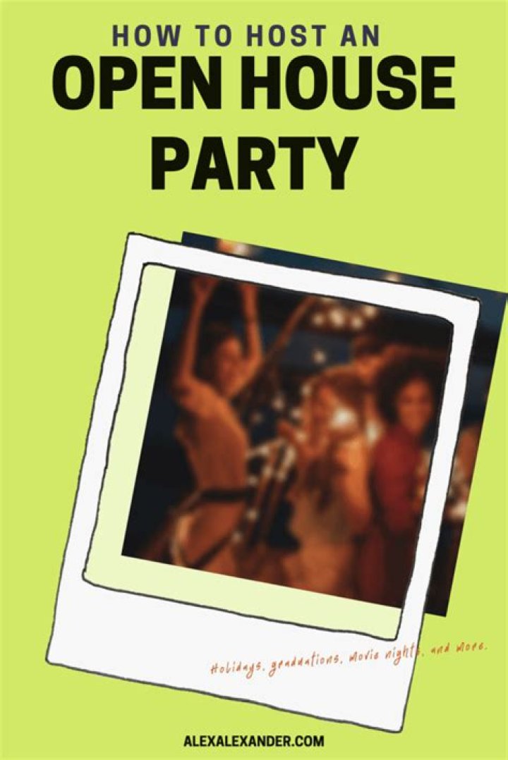 What is an open house party
