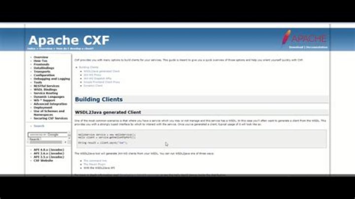 What is Apache CXF used for