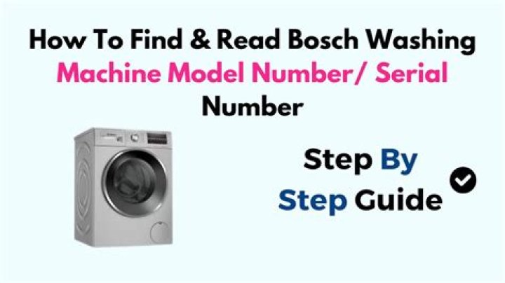 What is Bosch model number