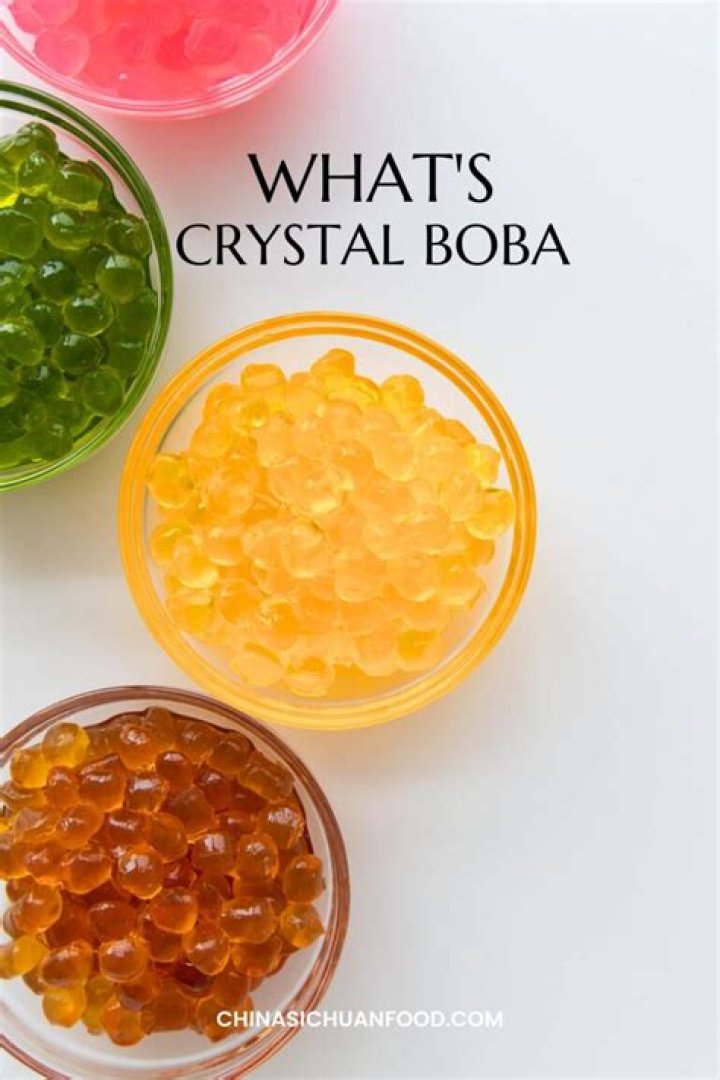 What is clear boba made of