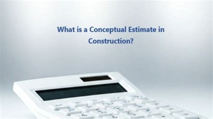 What is conceptual estimate