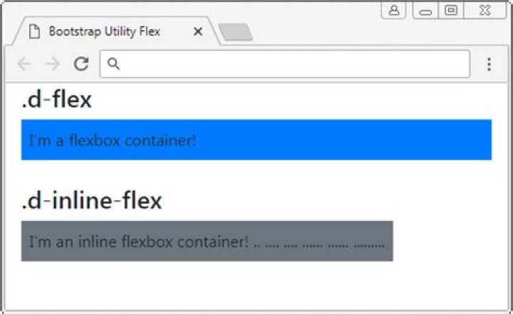 What is D flex in bootstrap