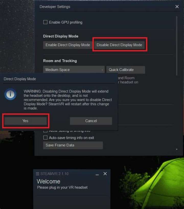 What is direct display mode