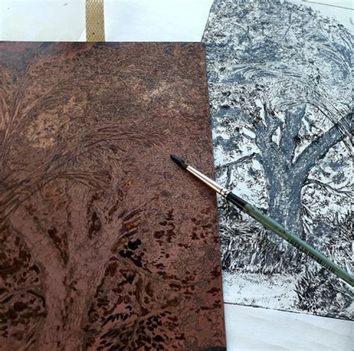 What is etching in painting
