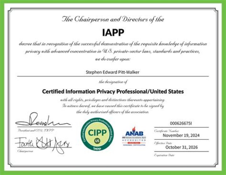 What is IAPP certification