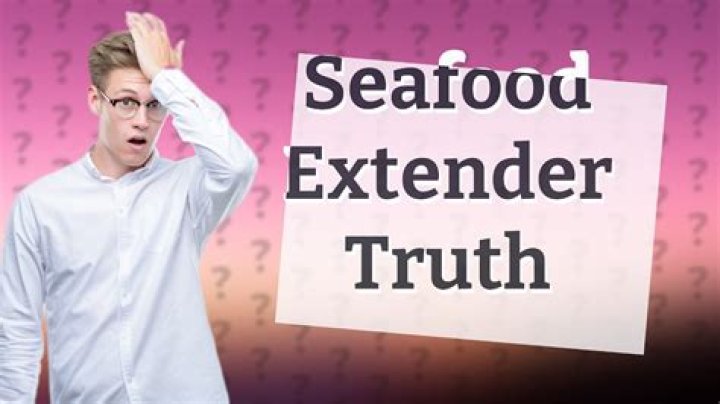 What is in seafood extender