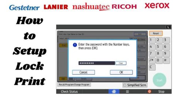 What is locked print option