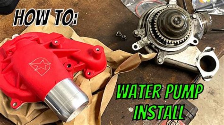 What is meant by water pump
