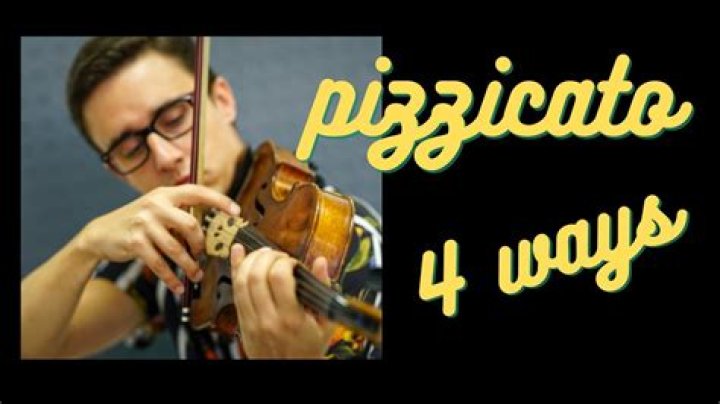 What is pizzicato in violin