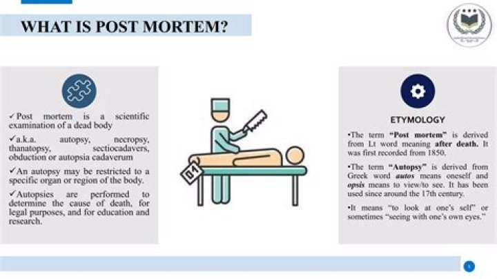What is post-mortem report