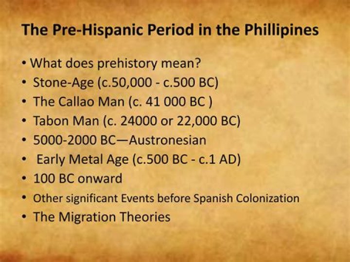 What is pre Hispanic period