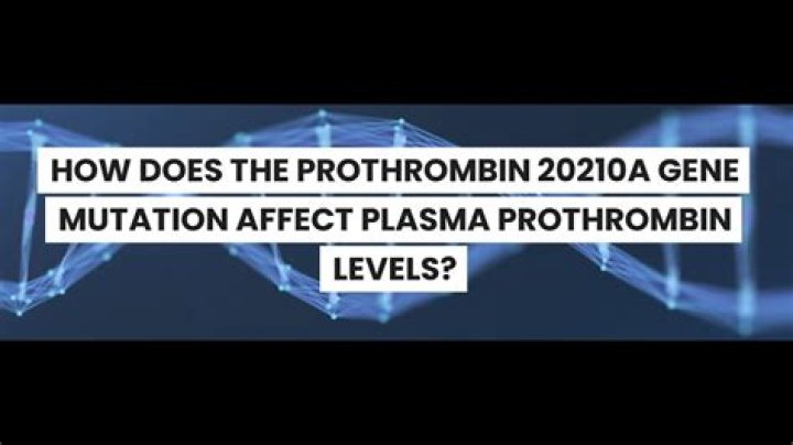 What is prothrombin g20210a