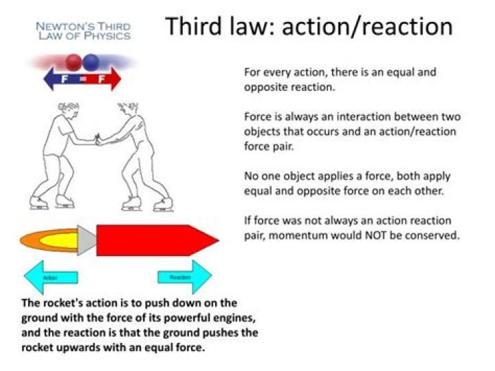 What is reaction and action