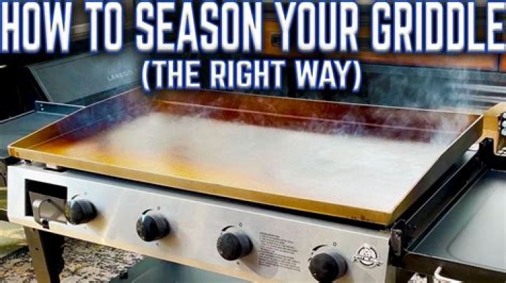 What is seasoning a griddle