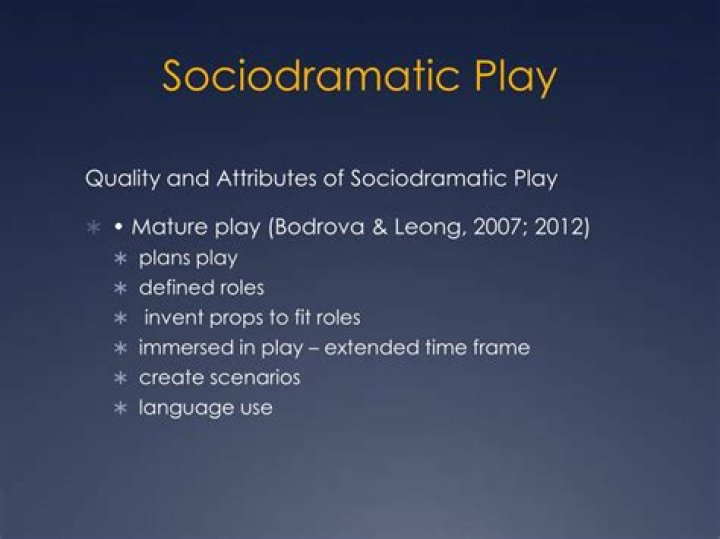 What is Sociodramatic play
