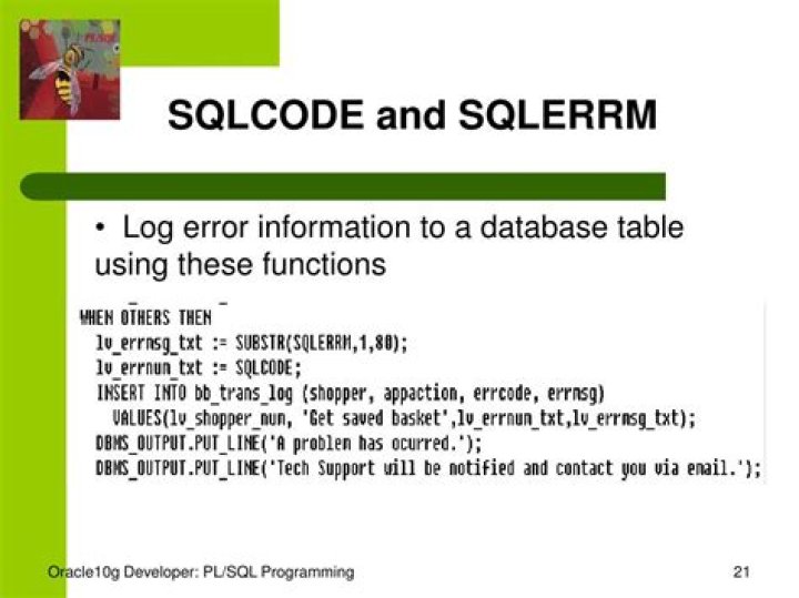 What is Sqlerrm and Sqlcode