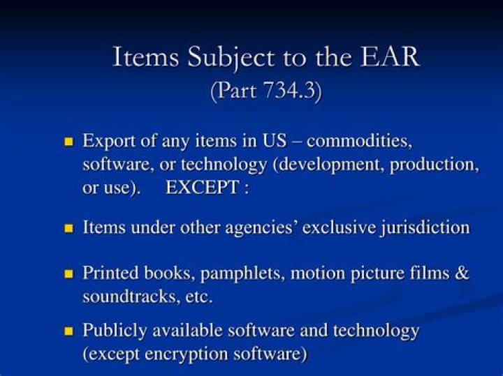What is subject to the ear