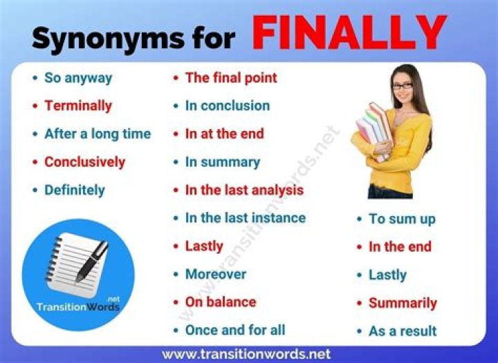 What is synonym for lastly