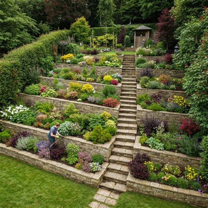 What is terraced landscape