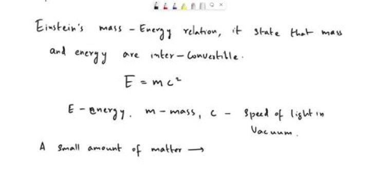 What is the answer to E mc2
