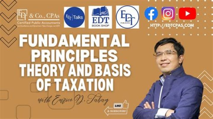 What is the basis of taxation