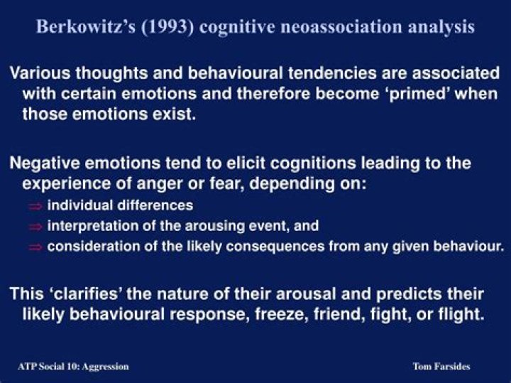 What is the cognitive Neoassociation theory