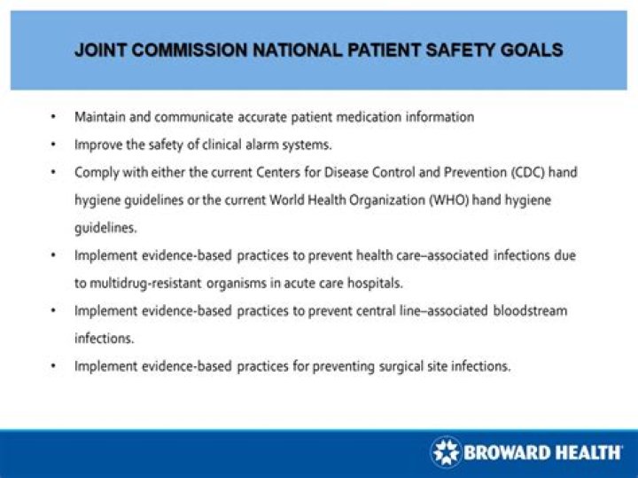 What is the first Joint Commission National Patient Safety Goal