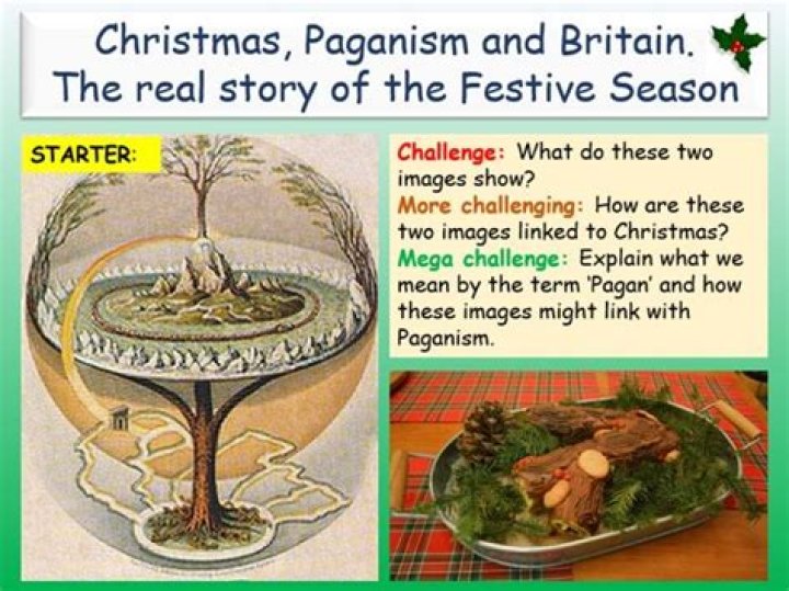 What is the pagan origin of Christmas