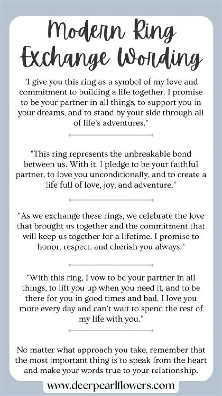 What is this ring ceremony