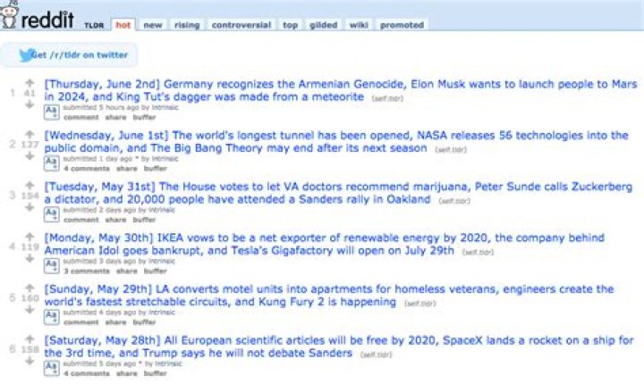 What is TLDR on Reddit mean