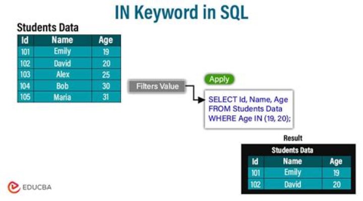 What is use keyword in SQL