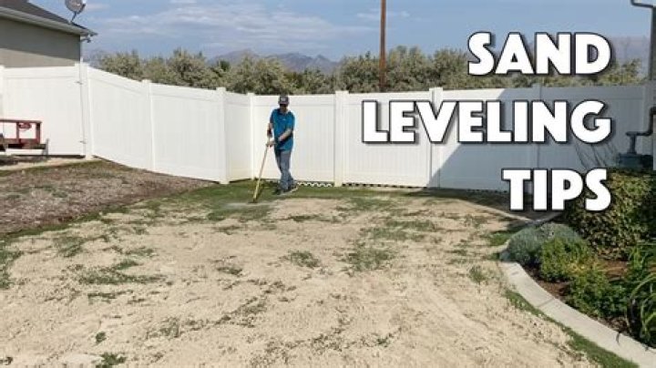 What kind of sand do you use to level a yard