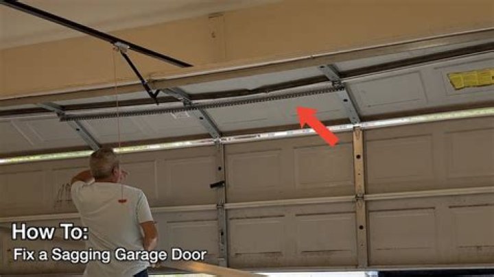 What makes garage doors sag