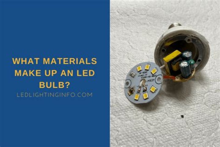 What materials make up LEDs