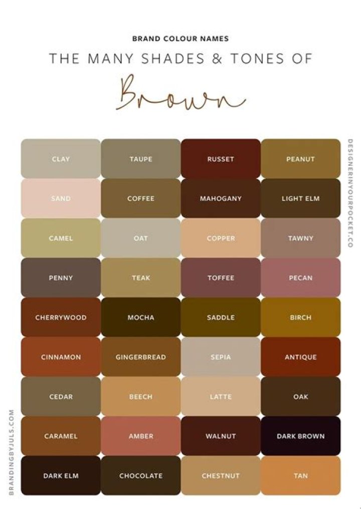 What number is mocha brown