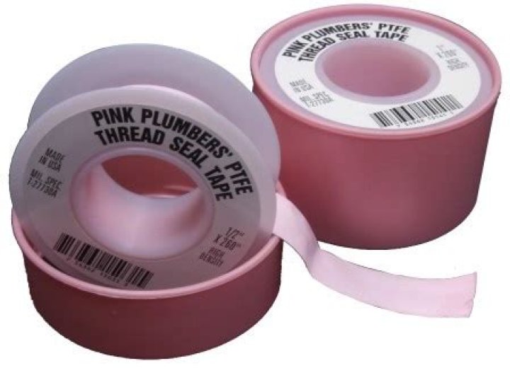 What Pink plumbers tape
