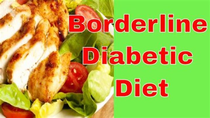 What should a borderline diabetic eat
