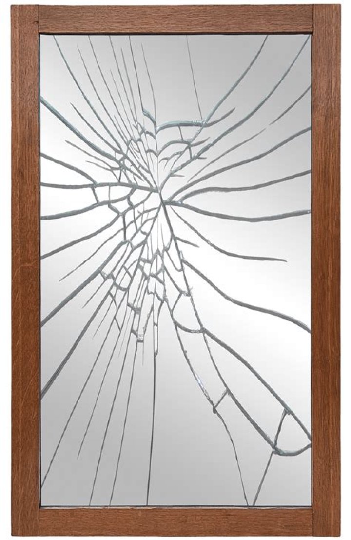 What should I do with a broken mirror