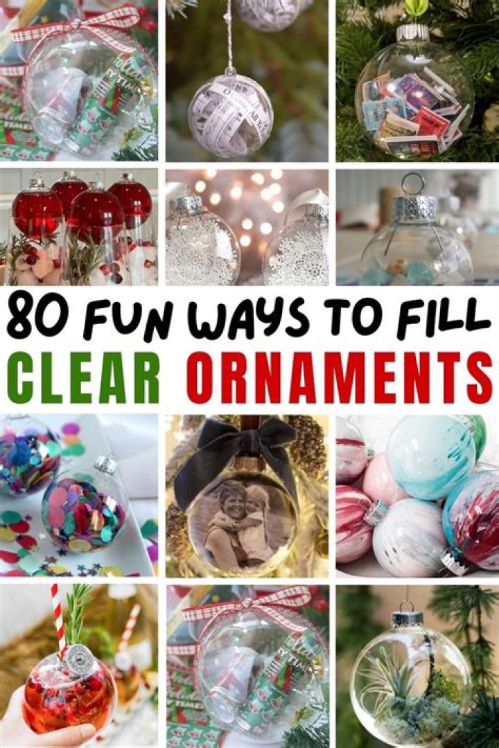 What to fill ornaments with