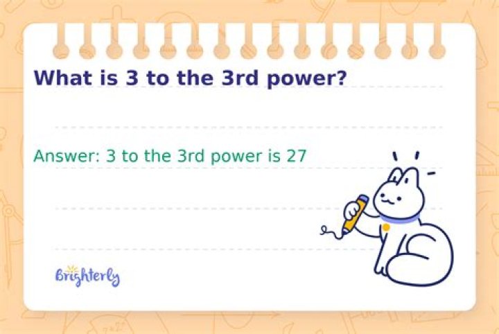 What to the 3rd power is 64