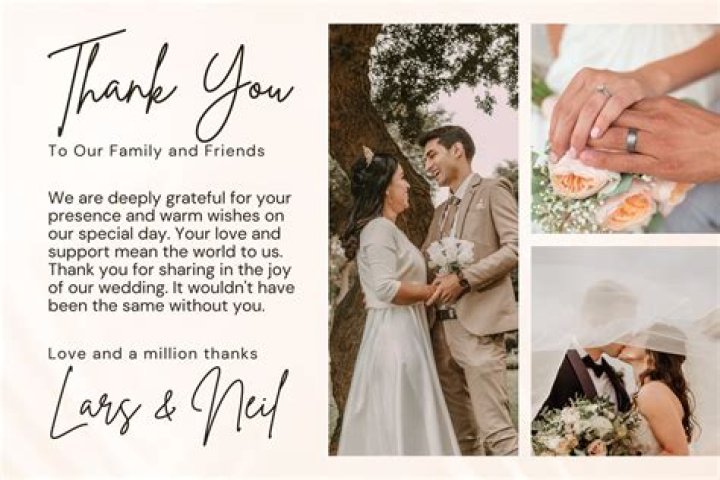 What to write in a wedding officiant thank you note