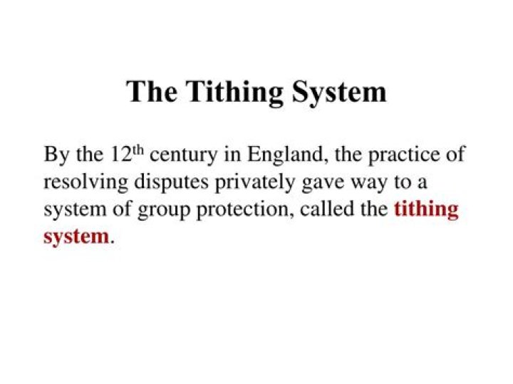 What was the tithing system