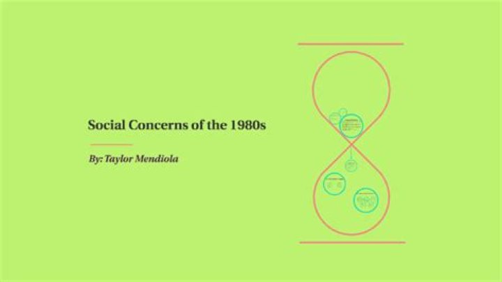 What were the major social concerns of the 1980s