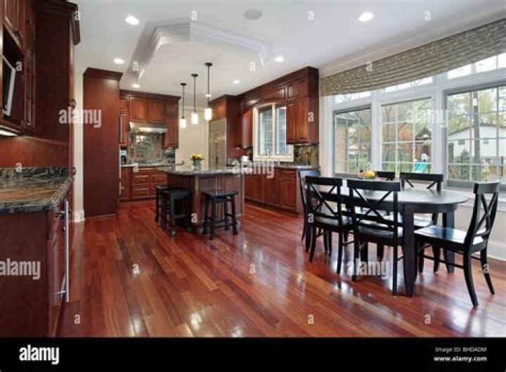 What wood floor goes best with cherry cabinets