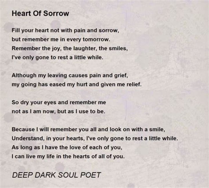 What word means deep sorrow