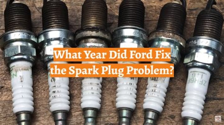 What year did Ford stop using 2 piece spark plugs