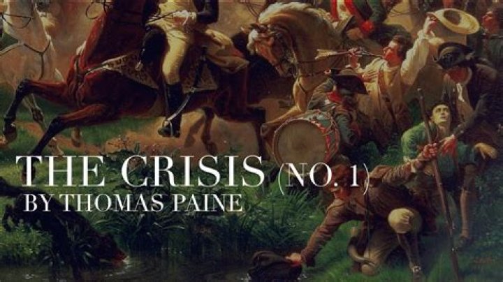 When did Thomas Paine write the Crisis No 1