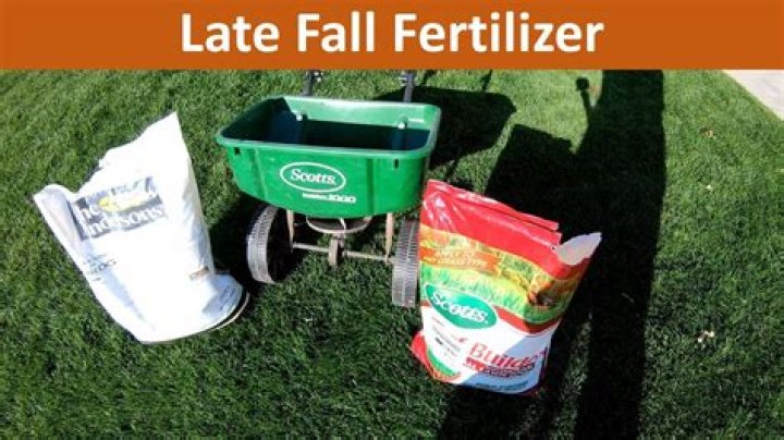 When should I apply late fall fertilizer
