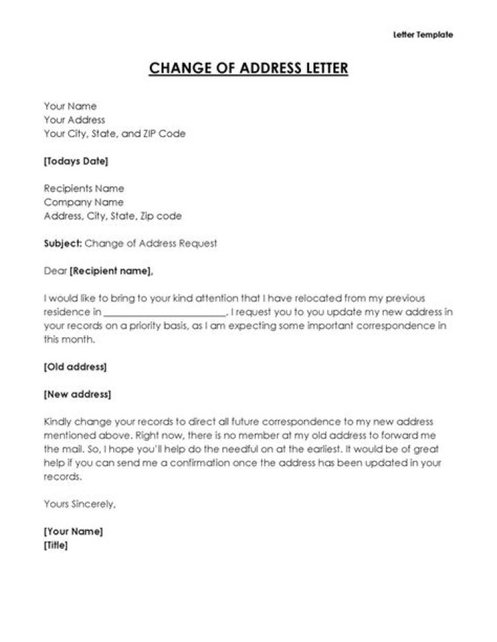 When should you report a change of address